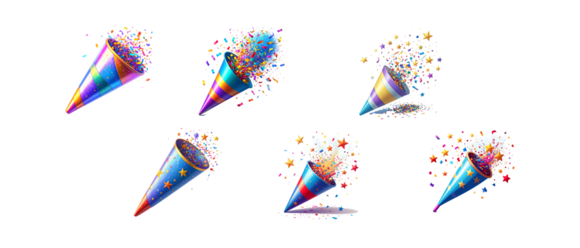 Popper illustration on white background