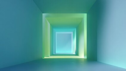 Obraz premium Abstract tunnel of pastel hues