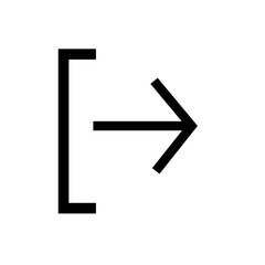 Fototapeta premium out icon