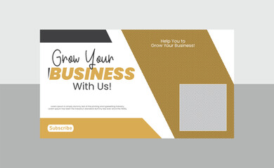 business YouTube banner cover design templates 