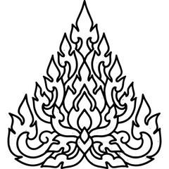 Kanok,ลายกนกเปลว