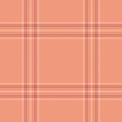 Seamless plaid pattern in warm peach tones. Versatile for backgrounds, textiles, fashion design, or web design. Elegant, classic texture with a modern feel.
