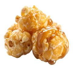 Caramel Popcorn: Delicious Treats, Golden Caramel Drizzle, Sweet Snack, Close-up Photography