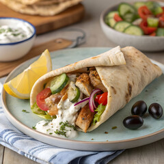 Delicious Chicken Gyros Recipe: Mediterranean Cuisine Pita Wrap