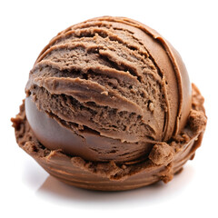 Scrumptious Chocolate Ice Cream Scoop: A Tempting Close-Up