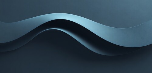 Curved abstract lines forming seamless geometric loop on matte dark background