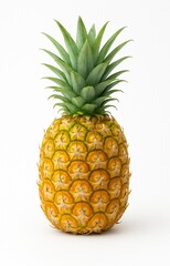 Fototapeta premium Yummy pineapple on white background.