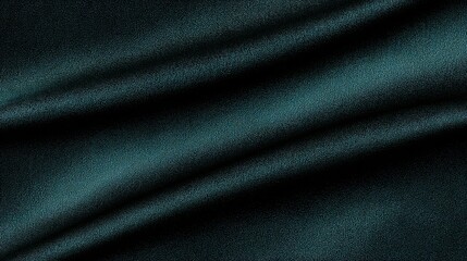 Fototapeta premium Dark emerald velvet folds with rich texture and soft glowing shadows, elegant luxurious background for jewelry presentation and packaging design