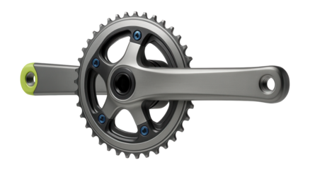 Compact crankset with anodized finish for endurance riding