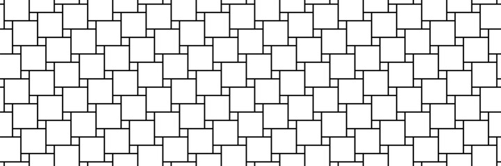 black white Pythagorean tiling seamless pattern