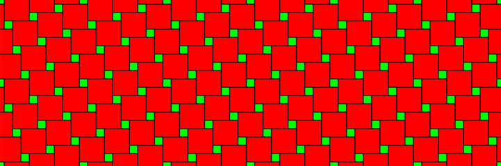 red green Pythagorean tiling seamless pattern