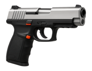 CO2-powered air pistol with a blowback action for realistic recoil