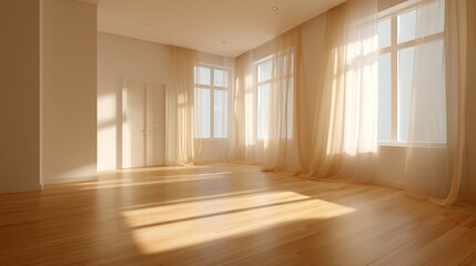 Fototapeta premium empty room with window