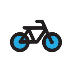 Fototapeta premium A bicycle black and blue and white design