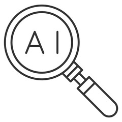 Ai Transparency Outline Icon Element For Design