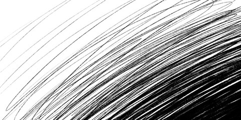 Fototapeta premium illustration: hand-drawn pencil scribbling, black gradient isolated on white or transparent png