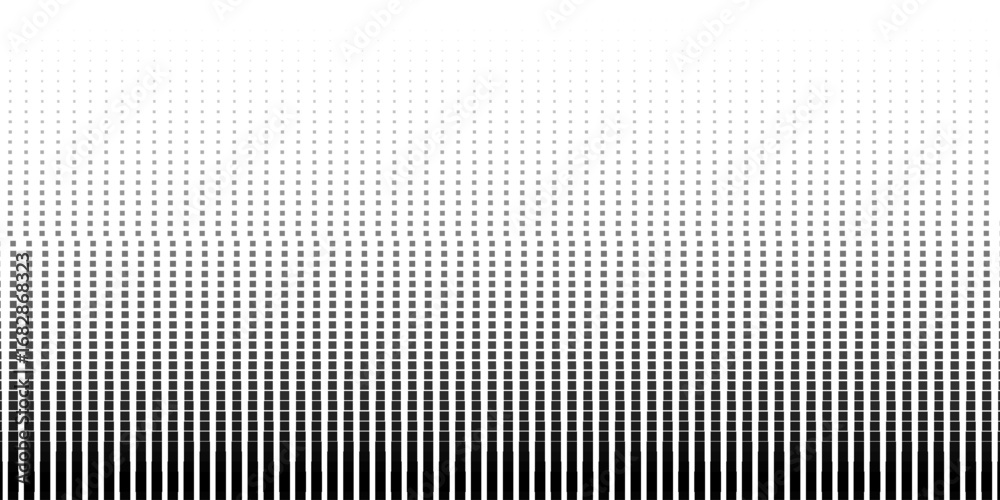 Wall mural dotted gradient halftone background. horizontal seamless dots pattern in pop art style. abstract mod