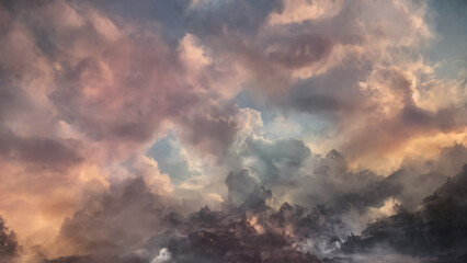 Fototapeta premium clouds at sunset