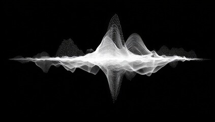 Abstract sound wave graphic