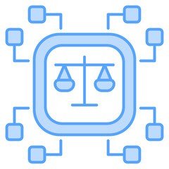 Ai Ethics Blue White Color Icon Element For Design