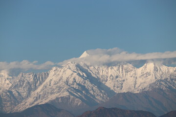 snow covered mountains Uttarakhand