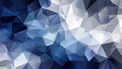 Obraz premium Abstract geometric background of varying shades of blue and white