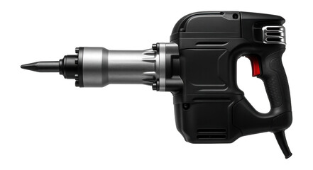 Gas-powered demolition hammer with a large piston cylinder, designed for quarrying operations.