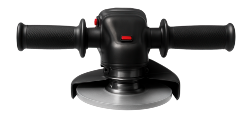 Dual-handle angle grinder for improved stability during heavy-duty concrete work.