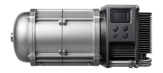 Screw compressor with a built-in heat recovery system for energy reuse in power generation facilities.