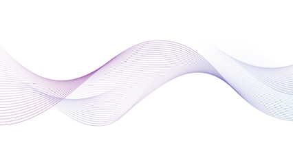 Fototapete Fraktale Wellen Modern abstract glowing wave background. Dynamic flowing wave lines design element. Futuristic technology and sound wave pattern. PNG file.  © Phantip