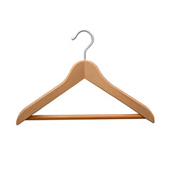 Wooden Clothes Hanger with Pants Bar:  Retail Display & Organization