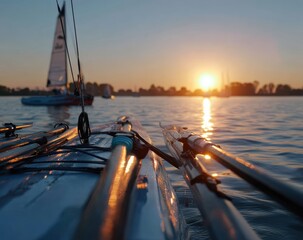 Sunset kayak view