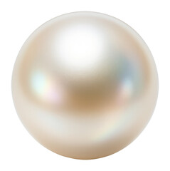 Pearl with a perfectly round shape and creamy, lustrous finish