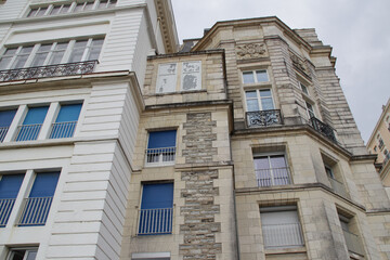 Fototapeta premium habitation buildings in biarritz at the pays basque in france 