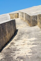 2023.06.18 Italia, Gibellina, evocative image of the "Cretto di Burri" work of environmental art
built on the ruins of Gibellina nel Belice in Sicily destroyed by the earthquake of 1968