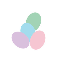 pastel egg  logo icon illustration flat