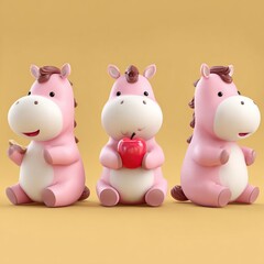 two funny pigs