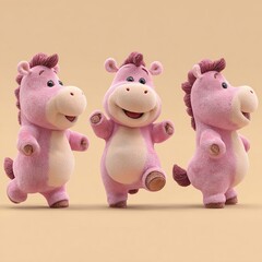 two toy pigs