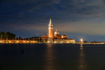 Fototapeta premium San Giorgio Maggiore at Night in Venice