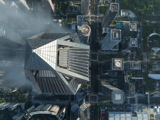 Fototapeta premium SAerial view of landscape in Shenzhen city, China