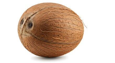 Whole fresh coconut isolated
