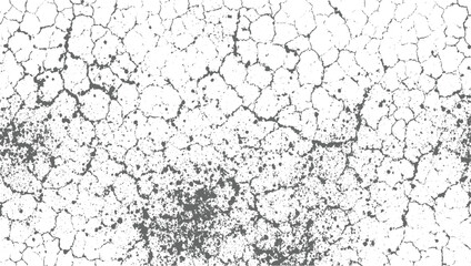 Cracked dry earth pattern with scattered dark spots ground texture