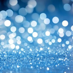 Obraz premium Serene Sky Blue Abstract Imagery Luminous Bokeh Effects, Soft Light, and Dreamy Glows in Harmony