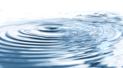Water Ripple Effect, isolated on transparent background
