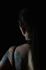 ohr, haare, schatten, fotoshooting, ohrring, frau, schönheit, akt, körper, leitbild, gestalten,...