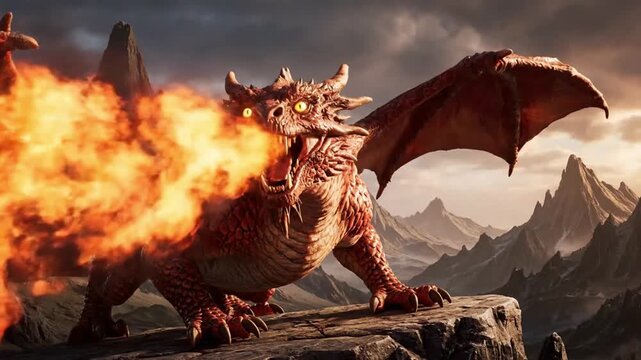Red Dragon Breathing Fire Images – Browse 11,587 Stock Photos, Vectors ...