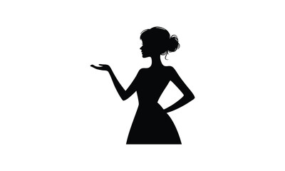 Confident Woman Pose Silhouette