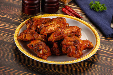 Hot and spicy Buffalo chicken wings