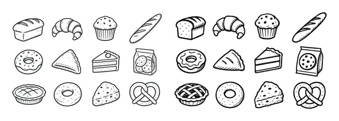Bakery Icons Grid