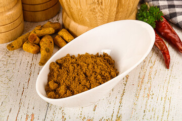 Indian cuisine - curry powder for culinary